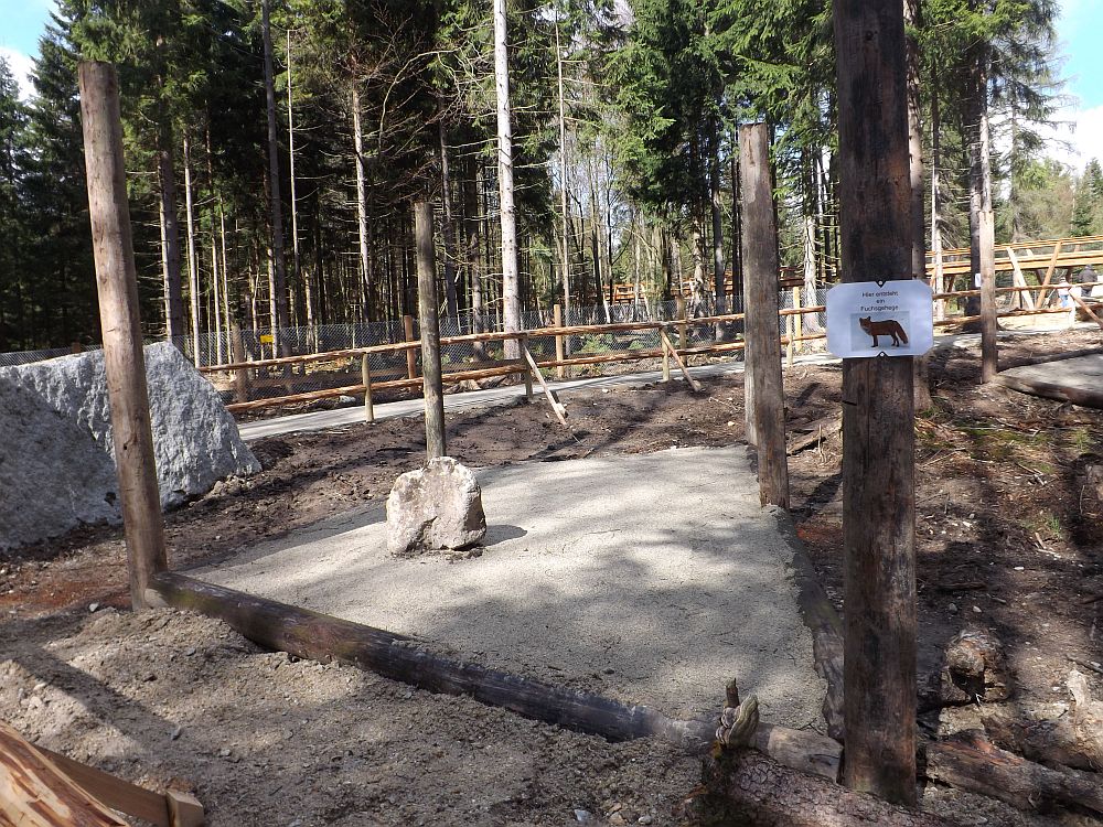 Baustelle: Fuchsgehege (Wildpark Mehlmeisel)