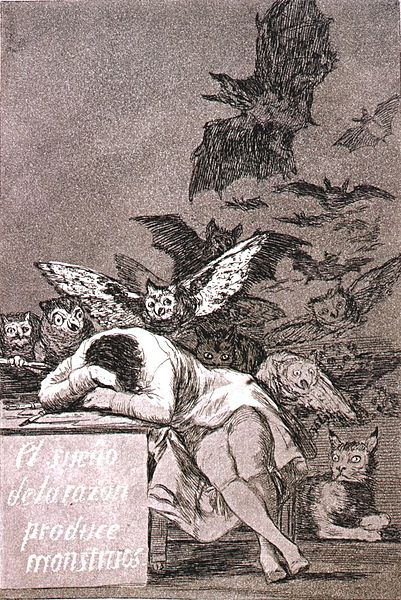 El sueño de la razón produce monstruos (Goya)
