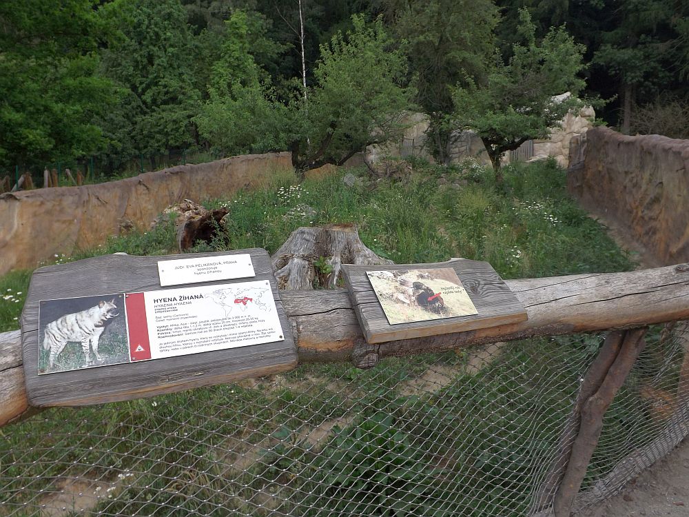 Hyänenanlage (Zoo Jihlava)