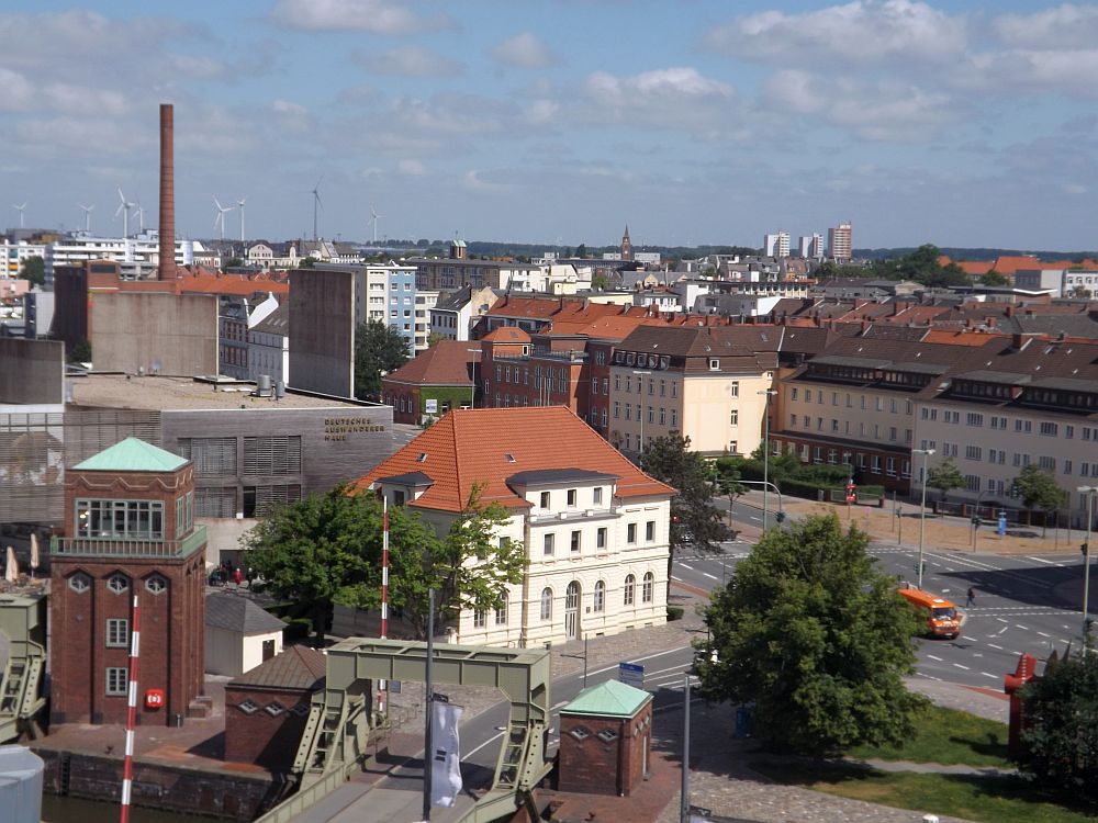 Blick vom Klimahaus Bremerhaven