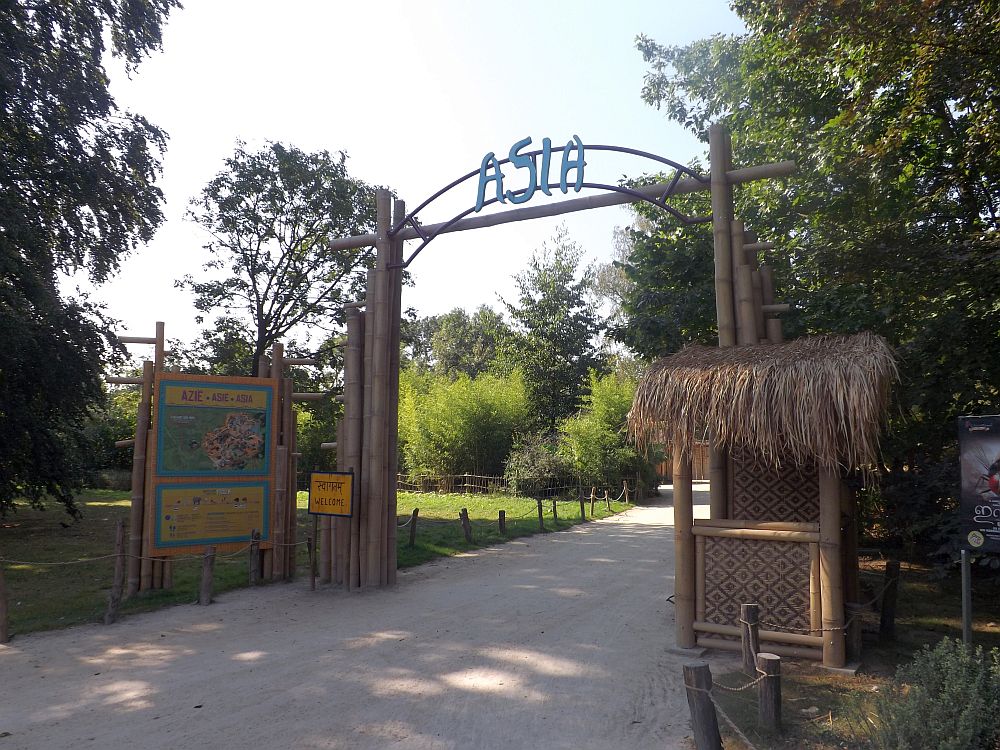Parkteil Asien, Eingang (Zoo Planckendael)